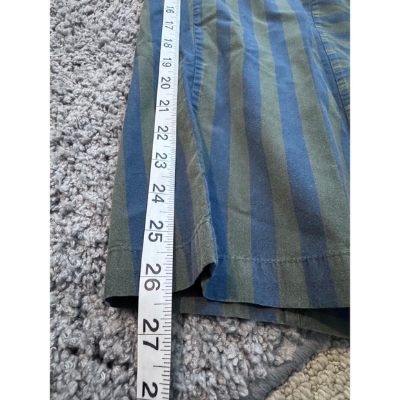 Nicobar Akira Wide Leg Stripe Pants Side Zip Green Boho Multi Stripe Geo - Picture 11 of 12